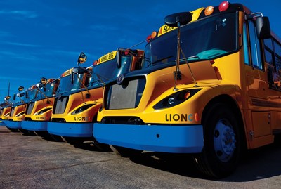 Lion Electric School Bus LionC line V2G enabled by Nuvve