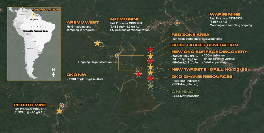 Figure 1 — Plan View of District Target Areas