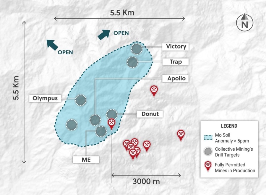 Figure 1. Guayabales Project: Located in the Heart of an Established Mining Camp Abutting Ten Permitted Producing Mines (CNW Group/Collective Mining Ltd.)