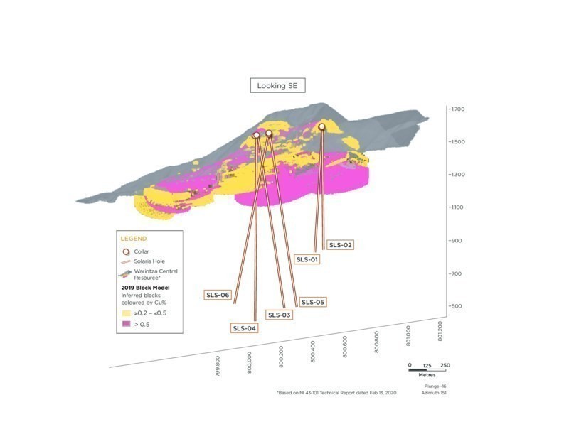 Image 1 – 3D View – Looking Southeast (CNW Group/Solaris Resources Inc.)