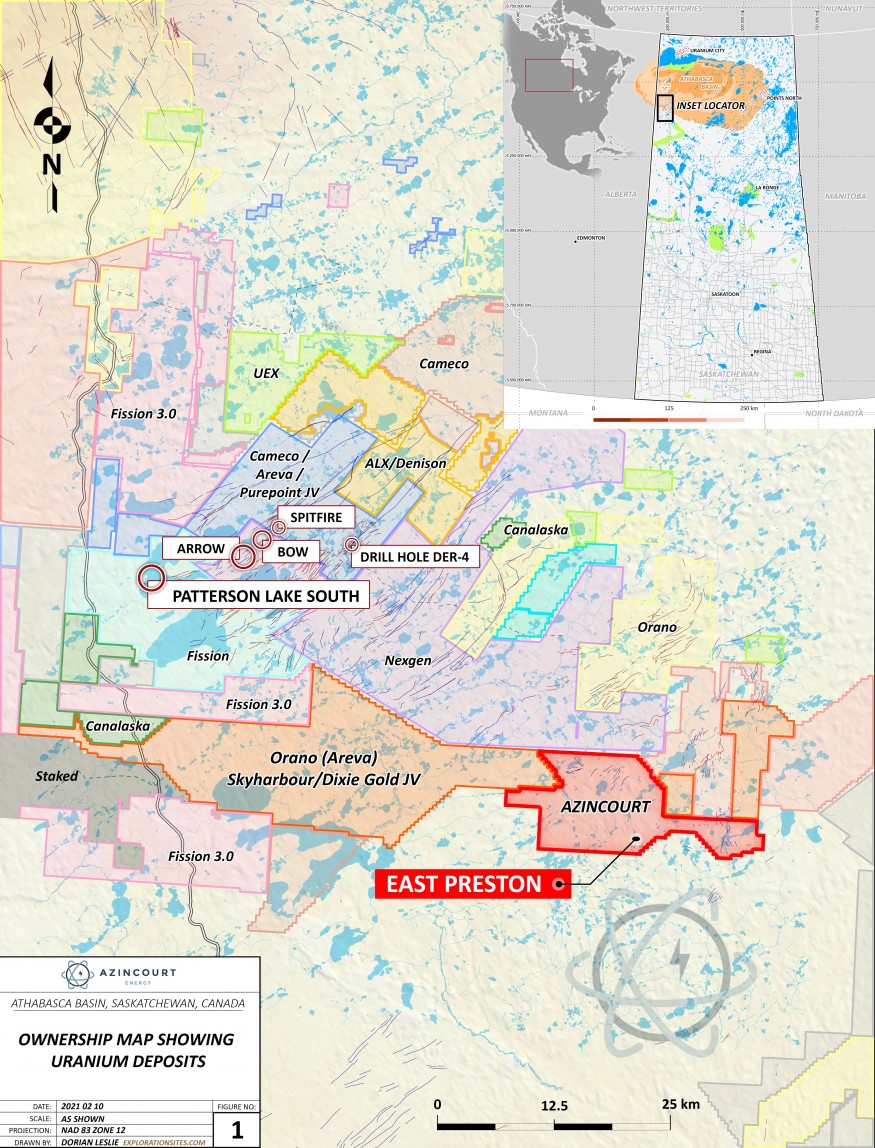 Figure 1: Project Location – Western Athabasca Basin, Saskatchewan, Canada