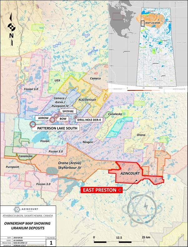 Figure 2: Project Location – Western Athabasca Basin, Saskatchewan, Canada