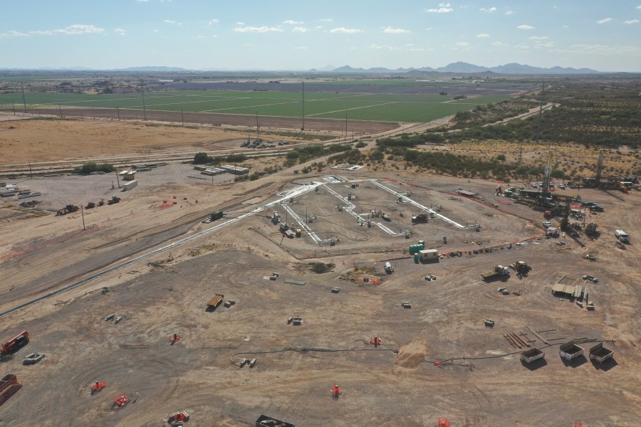 Florence Copper Wellfield Construction Progress
