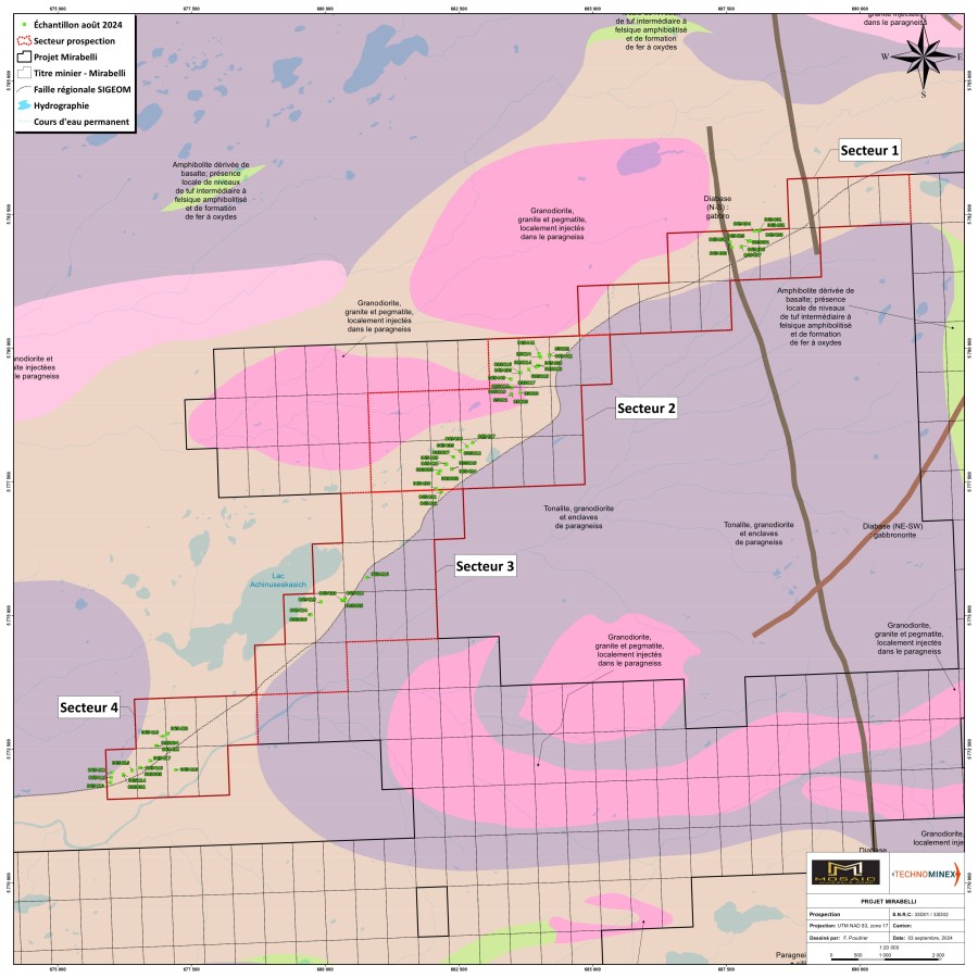 Sample collection map