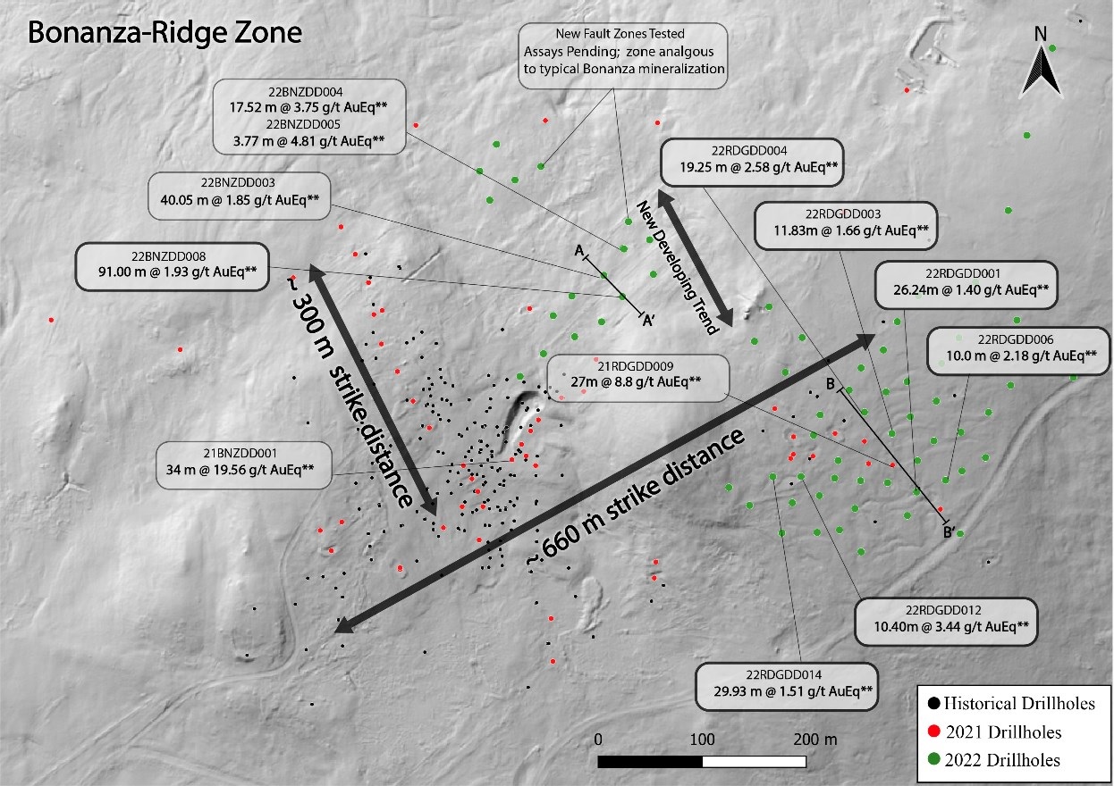 Thesis Gold Drills 91.00 m of 1.92 g/t AuEq,Including 35.00 m of 3.06 g/t AuEq at Bonanza