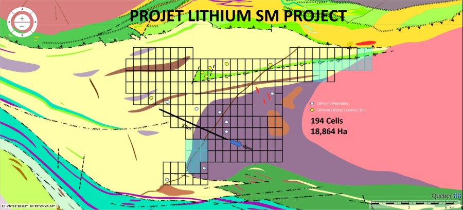 Lithium SM Geology Map