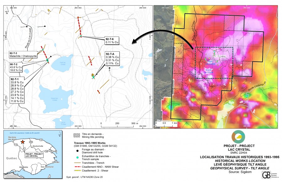 Lac Crystal Historical Data and Geophysic