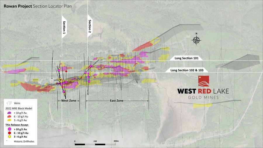 Rowan Project Section Location Plan