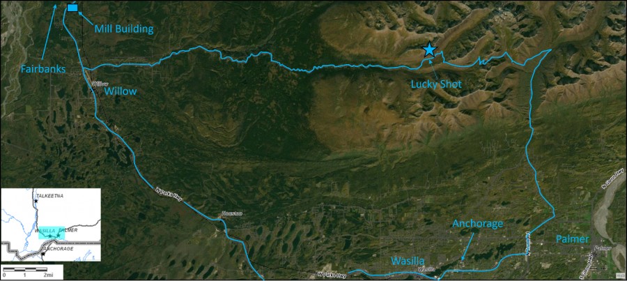 Figure 1 - Map showing location of the Lucky Shot Project (Graphic: Business Wire)