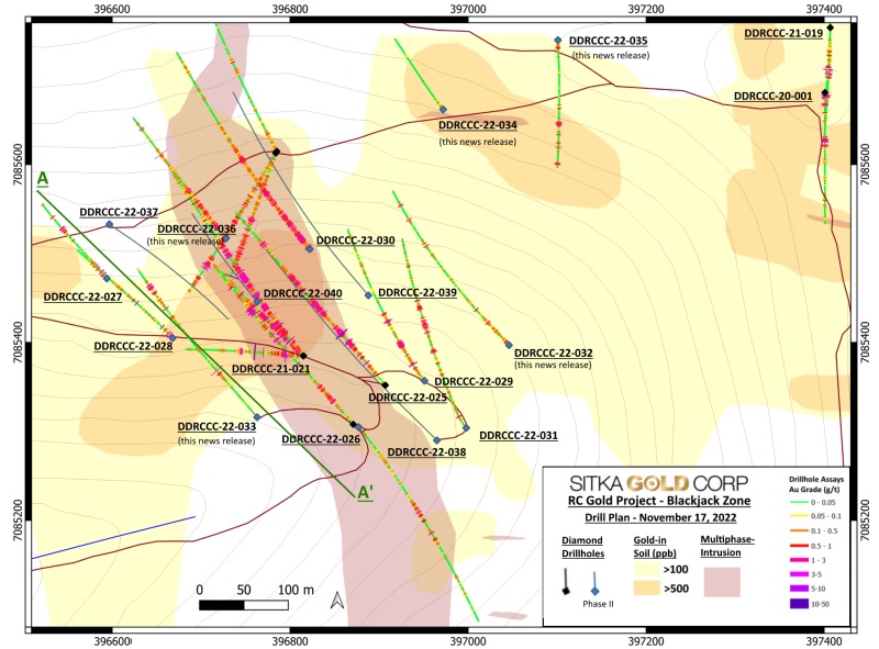 Sitka Gold Drills 19.0 metres of 1.03 g/t Gold at its RC Gold Project, Yukon
