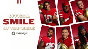 Align Technology’s Invisalign brand and San Francisco 49ers join forces to promote winning smiles.