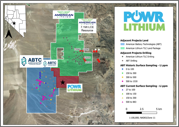 Figure 1 - POWR Lithium HALO Property Area Status Map