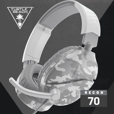 The Turtle Beach Recon 70 Delivers Multiplatform Compatibility, Powerful Sound, Lightweight Comfort in the Widest Variety of Colors Including the Latest Color, Arctic Camo.