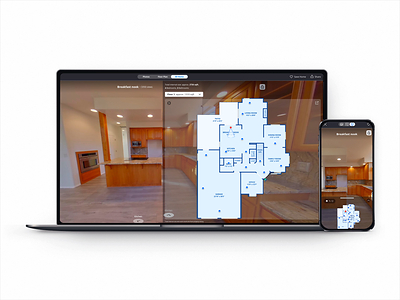 Zillow 3D Home Interactive Floor Plans Desktop and Mobile Screenshots