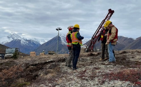 Figure 1 Drilling at the Whistler Deposit, September 2023. (CNW Group/U.S. GoldMining Inc.)