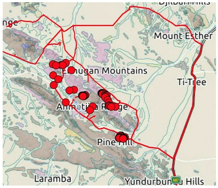 FIGURE 1: ARTIC FOX ROCK CHIP SAMPLE LOCATIONS. ASSAY RESULTS SHOWN AS TOTAL RARE EARTH OXIDE TREO PPM (CNW Group/MegaWatt Lithium and Battery Metals Corp.)