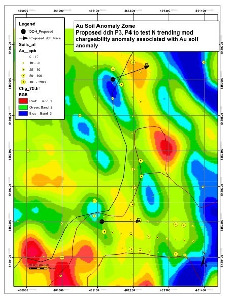 Au Soil Anomaly Zone Photo (CNW Group/MegaWatt Lithium and Battery Metals Corp.)