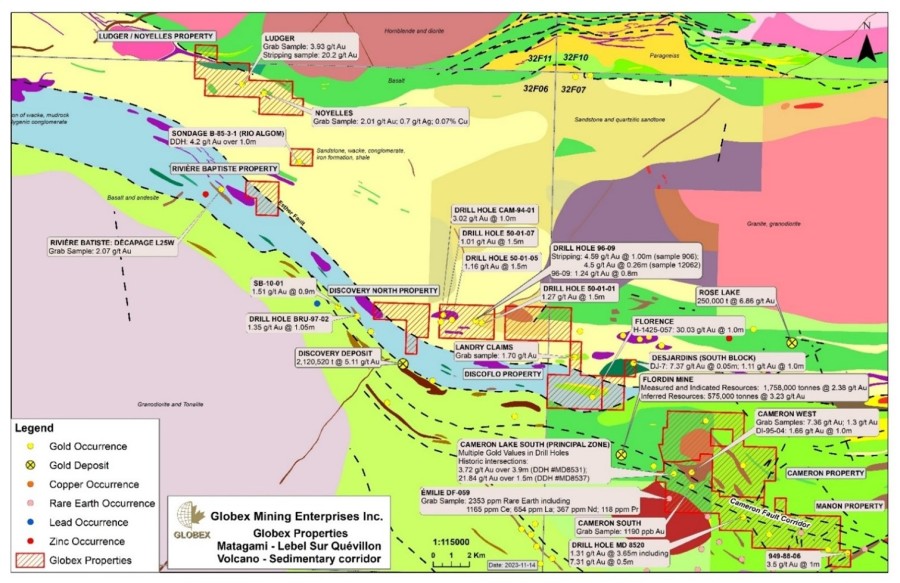 Regional Geology & Globex Properties