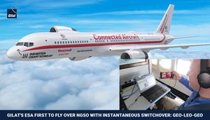 GILAT'S ESA FIRST TO FLY OVER NGSO WITH INSTANTANTANEOUS SWITCHOVER: GEO-LEO-GEO