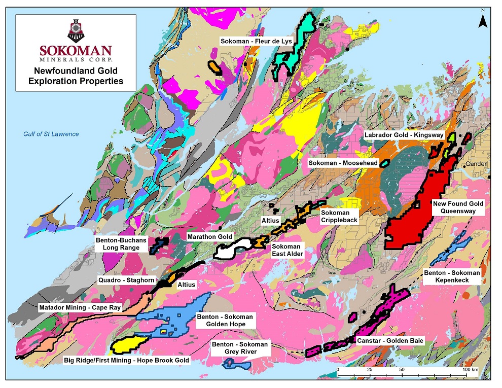Newfoundland Gold Exploration Properties