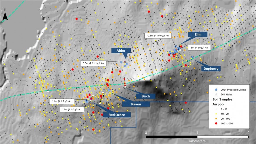 Wilding Gold Proposed Drilling 2021