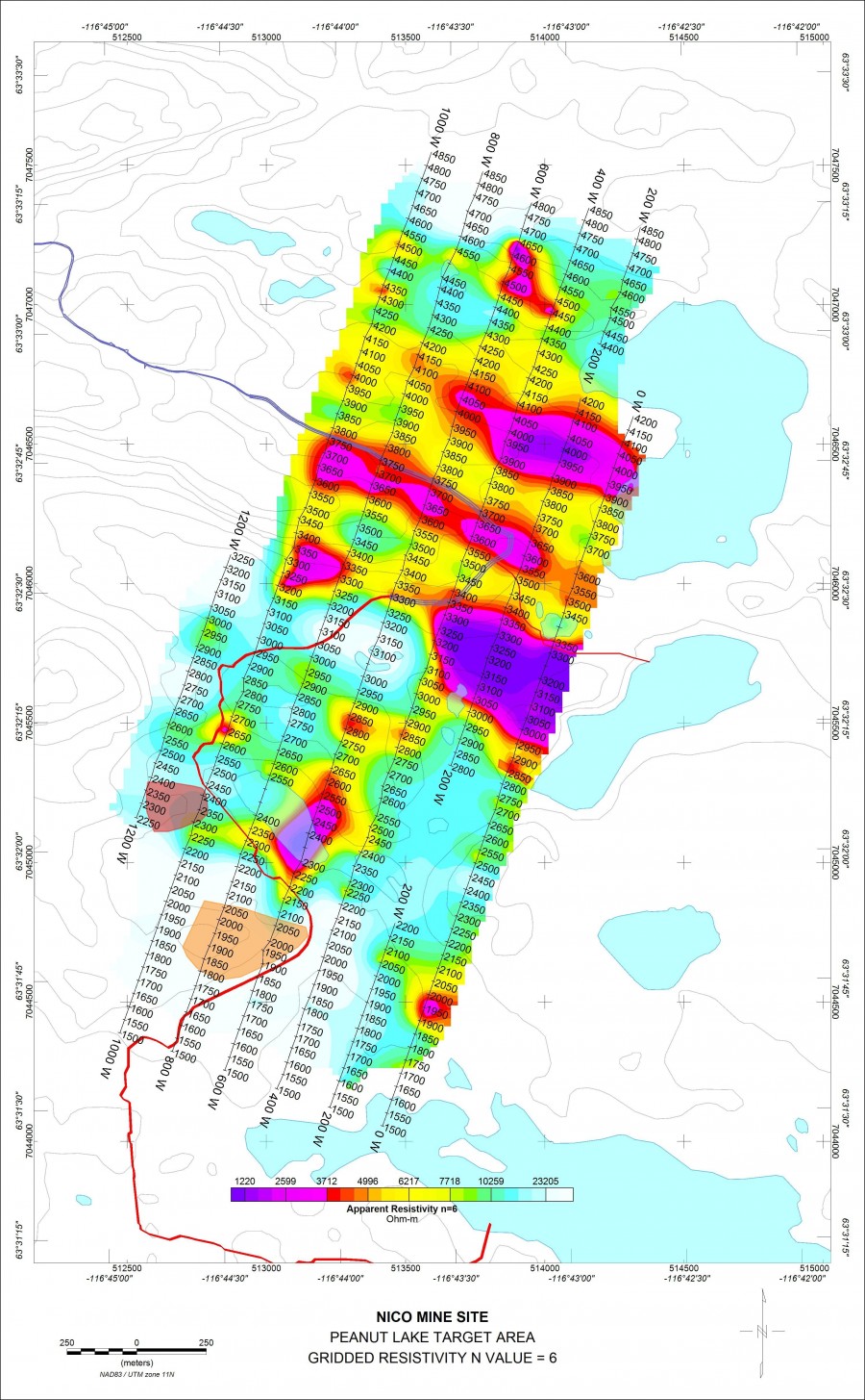 Fortune Minerals Limited Apparent Resistivity Map (Photo: Business Wire)