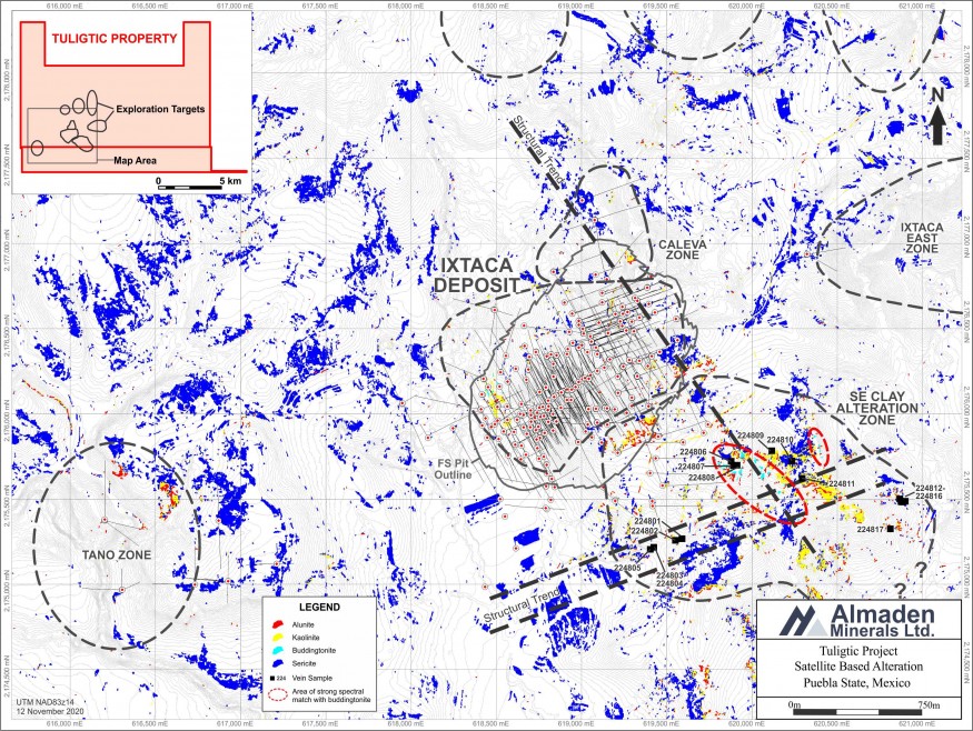 Ixtaca Alteration Map