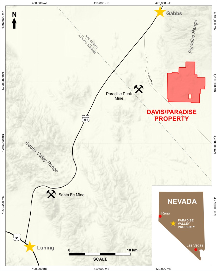 Davis Paradise Valley Location Map