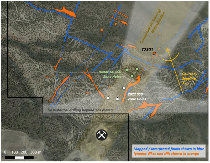 Figure 1: T2301 - Structures & Intrusive Rocks