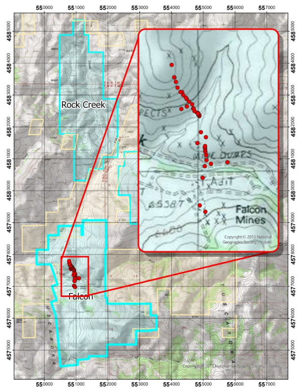 Crestview Exploration Completes First Phase of Sampling at the Falcon Mine Property in Elko County, Nevada