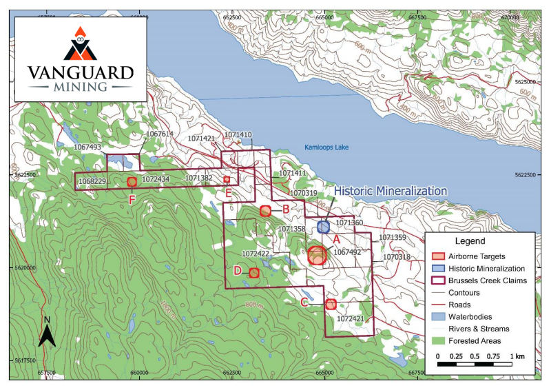 Figure 4: Brussels Creek Claim Map.