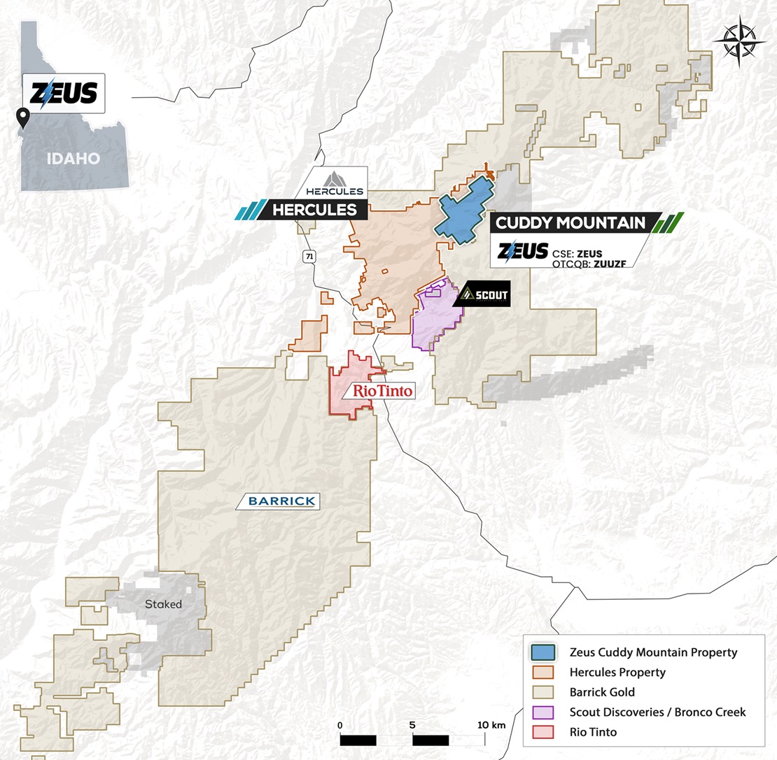 Zeus Mining Provides Cuddy Mountain Exploration Update