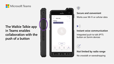 Sonim XP8 Smartphone Integrates Walkie Talkie in Microsoft Teams