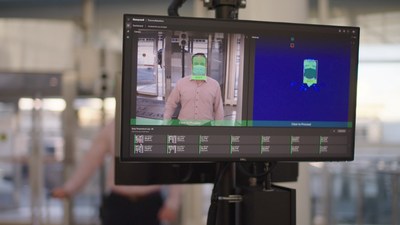 Honeywell's temperature monitoring system, ThermoRebellion, is installed at JFK Airport's Terminal One to screen passengers before they board their flights.