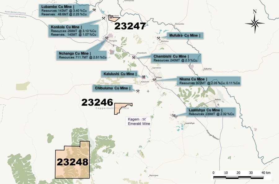 Map 1 - The Projects (CNW Group/Deep-South Resources Inc.)