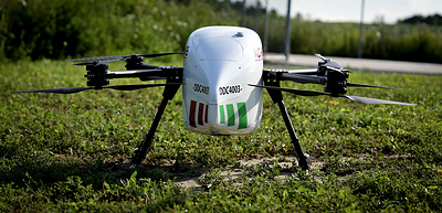 DDC COMPLETES FIRST CANARY DRONE FLIGHTS IN A COMMERCIAL SETTING (CNW Group/Drone Delivery Canada Corp.)
