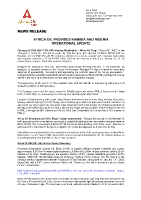 AFRICA OIL PROVIDES NAMIBIA AND NIGERIA OPERATIONAL UPDATE (CNW Group/Africa Oil Corp.)