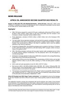 AFRICA OIL ANNOUNCES SECOND QUARTER 2023 RESULTS (CNW Group/Africa Oil Corp.)