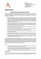PRODUCTION AND OPERATIONAL UPDATE (CNW Group/Africa Oil Corp.)