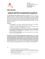 AFRICA OIL ANNOUNCES ITS YEAR-END 2021 STATEMENT OF RESERVES WITH A 102% 2P RESERVES REPLACEMENT RATIO (CNW Group/Africa Oil Corp.)