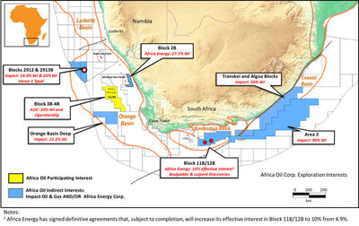 Location Map (CNW Group/Africa Oil Corp.)