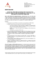 Africa Oil Announces Strong First Quarter 2021 Financial Results and the Signing of a New Facility to Refinance its Existing Term Loan (CNW Group/Africa Oil Corp.)