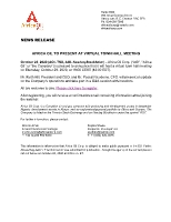 AFRICA OIL TO PRESENT AT VIRTUAL TOWN HALL MEETING (CNW Group/Africa Oil Corp.)