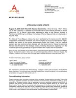 Africa Oil Kenya Update (CNW Group/Africa Oil Corp.)
