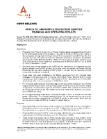 Africa Oil Announces 2020 Second Quarter Financial and Operating Results (CNW Group/Africa Oil Corp.)