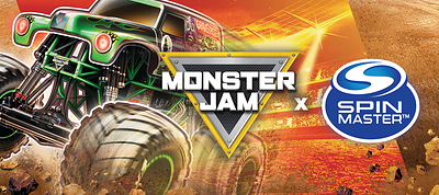 Spin Master renews worldwide master toy licensing agreement with Feld Motor Sports for Monster Jam. (CNW Group/Spin Master Corp.)