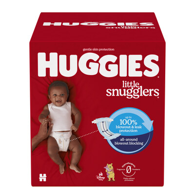 Huggies Little Snugglers with all around blowout protection.