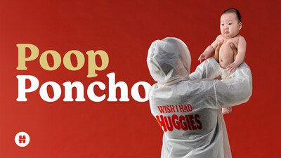 Huggies introduces a limited-edition Poop Poncho, now available at PoopPoncho.com.