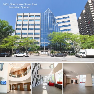 Photos of 1001 Sherbrooke Street. Interior and exterior views (CNW Group/BTB Real Estate Investment Trust)
