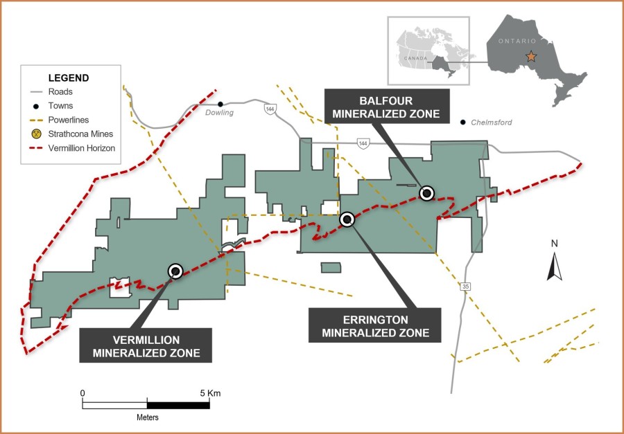 Figure 1: Sudbury Basin Project (CNW Group/Errington Metals Corp.)